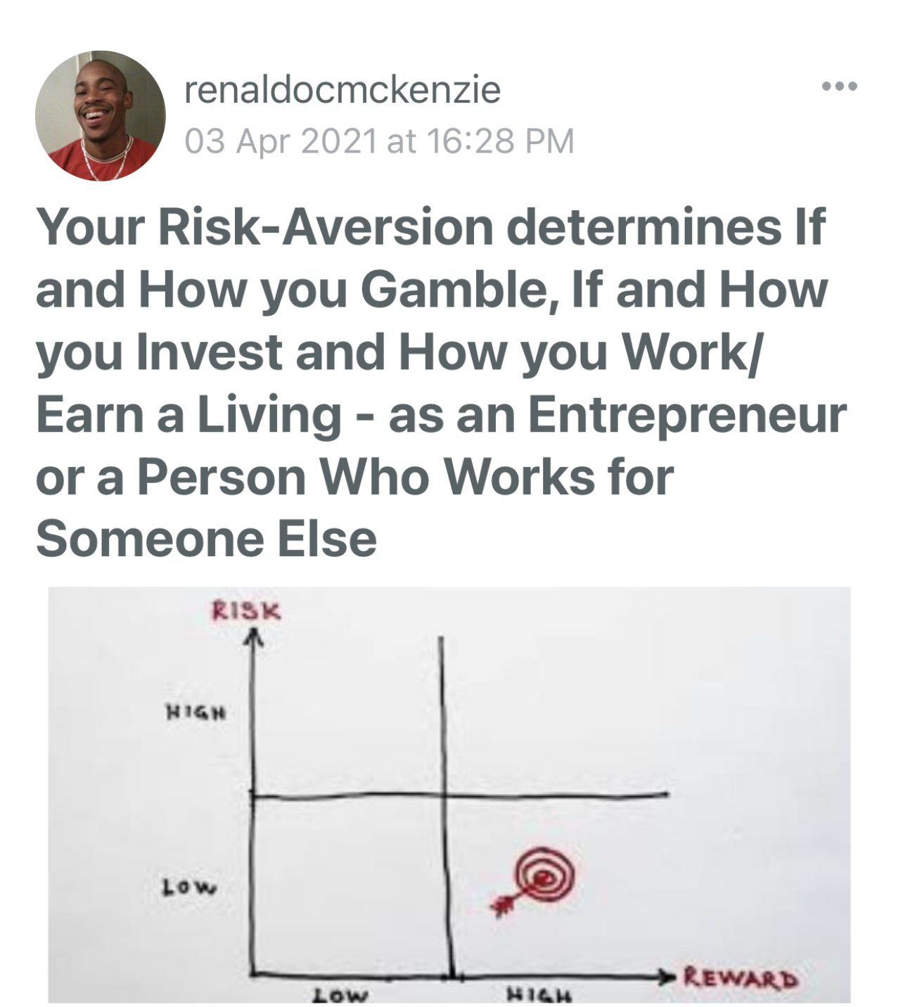 Your Risk-Aversion Determines Your Potential