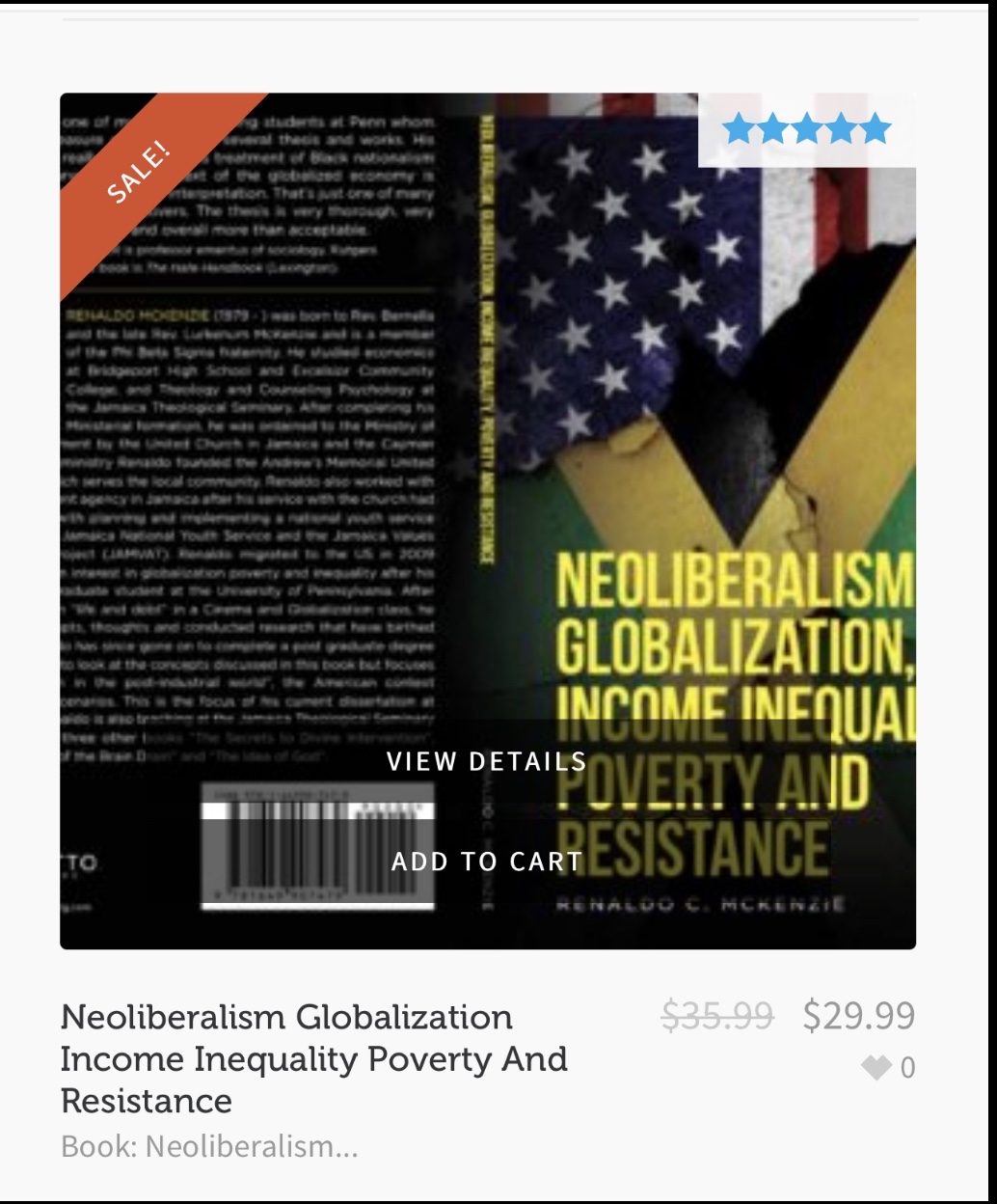 Neoliberalism Globalization Income Inequality Poverty and Resistance can be Pre-ordered from our Bookstore